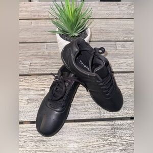 Teen Girls Athletic Cheerleading Shoes/Sneakers, Black, Sz 7